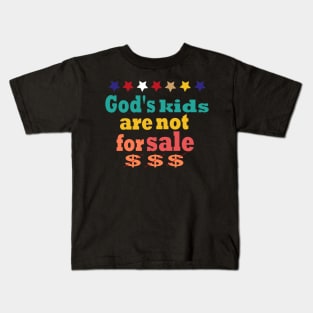 God's kids are not for sale vintage retro Kids T-Shirt